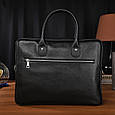 Шкіряна чоловіча сумка-портфель для ноутбука Tiding Bag M364A _ bags25, фото 8