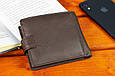 Шкіряне чоловіче портмоне на кнопці ST Leather ST104 Коричневе _ bags25, фото 8