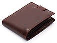 Коричневе чоловіче портмоне на кнопці з натуральної шкіри Marco Coverna B047-801 _ bags25, фото 4