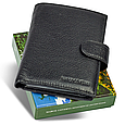 Чорний чоловічий гаманець вертикального типу з натуральної шкіри під документи Marco Coverna MC-5176-1 _ bags25, фото 3