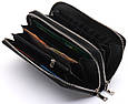 Чорний чоловічий клатч на дві блискавки з натуральної шкіри Marco Coverna MC-801-1 _ bags25, фото 5