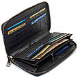 Чорний гаманець-клатч на блискавці з блоком під картки із натуральної шкіри Marco Coverna MCJP-5901A _ bags25, фото 5