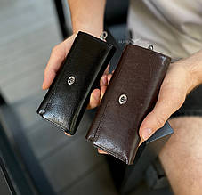 Чорна ключниця з натуральної шкіри із відділенням для грошей ST Leather B416 _ bags25