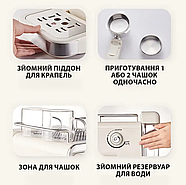 Кавомашина Zepline ZP-6802 3000Вт з функцією гарячого та холодного еспресо, 20 бар, сенсорне керування, фото 10