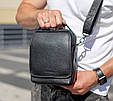 Чоловіча шкіряна сумка-барсетка через плече з ручкою TD-22011 _ bags25, фото 6