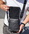 Чоловіча шкіряна сумка-барсетка через плече з ручкою TD-22011 _ bags25, фото 9