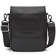 Шкіряна чоловіча сумка-месенджер через плече чорна Tiding Bag TD-23433 _ bags25, фото 2