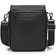 Шкіряна чоловіча сумка-месенджер через плече чорна Tiding Bag TD-23433 _ bags25, фото 5