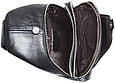 Чоловіча сумка-слінг шкіряна чорна Tiding Bag 7579 _ bags25, фото 6
