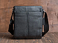 Шкіряна чоловіча сумка-месенджер з натуральної шкіри чорна Tiding Bag 6197 _ bags25, фото 6
