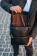 Чоловічий класичний месенджер через плече шкіряний чорний Tiding Bag 2862 _ bags25, фото 5