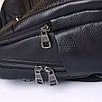 Рюкзак жіночий шкіряний з тичненням під рептилію чорний 34926 _ bags25, фото 9