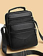 Чоловіча шкіряна сумка-барсетка через плече чорна Bexhill Bx-56402 _ bags25, фото 3