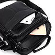 Чоловіча шкіряна сумка-барсетка через плече чорна Bexhill Bx-56402 _ bags25, фото 6