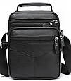 Чоловіча шкіряна барсетка через плече чорна Bexhill Bx-50311 _ bags25, фото 2
