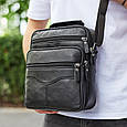 Чоловіча шкіряна барсетка через плече чорна Bexhill Bx-50311 _ bags25, фото 10