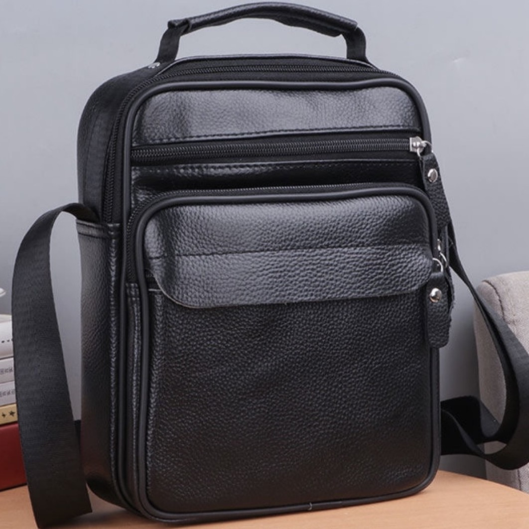 Чоловіча шкіряна барсетка через плече з ручкою чорна Bexhill Bx-66503 _ bags25, фото 1