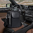 Чоловіча шкіряна сумка-барсетка через плече чорна Bexhill BX-83777 _ bags25, фото 6