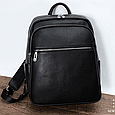 Чоловічий шкіряний рюкзак для поїздок і прогулянок чорний Tiding Bag 75362 _ bags25, фото 2