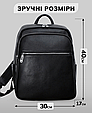 Чоловічий шкіряний рюкзак для поїздок і прогулянок чорний Tiding Bag 75362 _ bags25, фото 4