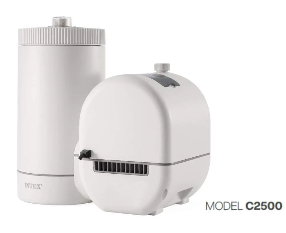 Картриджний фільтр – насос, 9463 л/година з індикатором, тип B, для басейнів 13-27 м3, Intex 26634 (C2500), фото 1