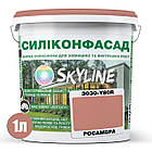 Кольорова Фасадна Силіконова Фарба «Силіконфасад» SkyLine 3030-Y80R Росамбра 1л, фото 3