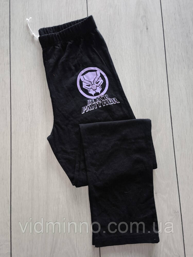 Домашні (піжамні) трикотажні штани Primark на хлопчика р.134, 8-9 років, Чорна пантера, Black Panter, фото 1