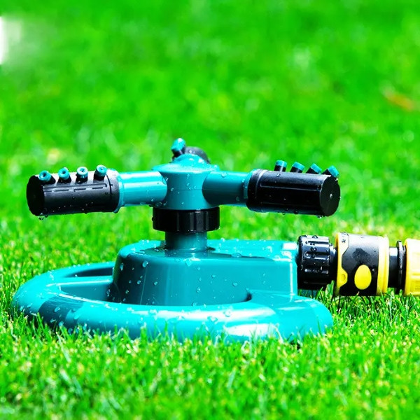 Ороситель для поливу газону спринклер дощовик круговий 360 Lawn Water Sprinkler / ART-5059 Голубий, фото 1