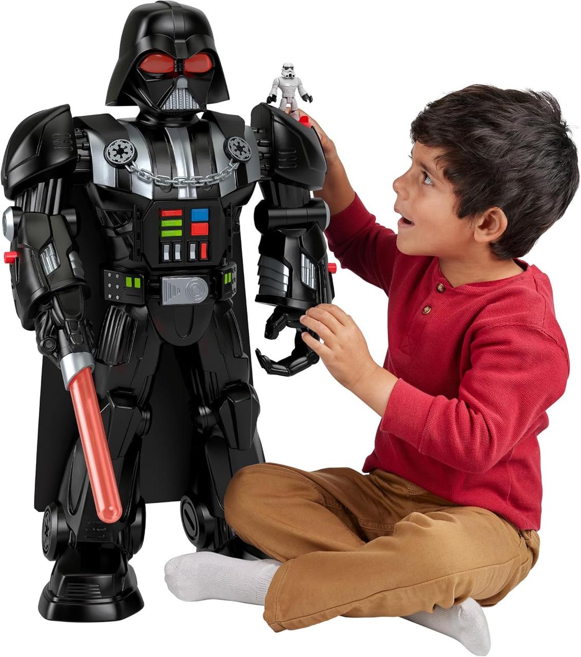 Fisher-Price Imaginext Star Wars Darth Vader Bot – інтерактивна фігурка 60 см зі звуком, світлом і штурмовиком (3+ років), фото 1