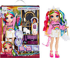 Лялька Rainbow High Creative Crystals Amaya - з кільцем DIY