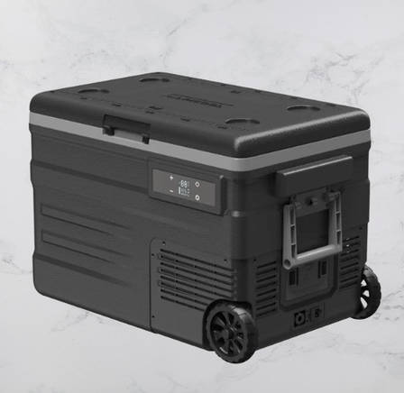 Автохолодильник компресорний Alpicool U45E (45 літрів). Охолодження до -20 °C. Живлення 12/24/220 вольтів, фото 1
