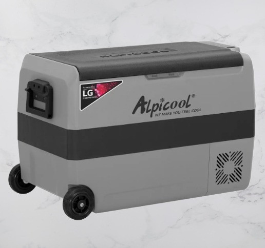 Автохолодильник компресорний Alpicool T50 (LG) (двохкамерний/50 літрів). До -20 ℃. Живлення 12/24/220 Вольтів