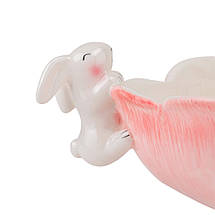 Цукерниця керамічна Великодній Кролик 25х12 см 15101-003, фото 4