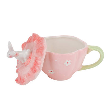 Подарунковий керамічний кухоль Пасхальний кролик 400 мл 15х14 см 15101-005, фото 3