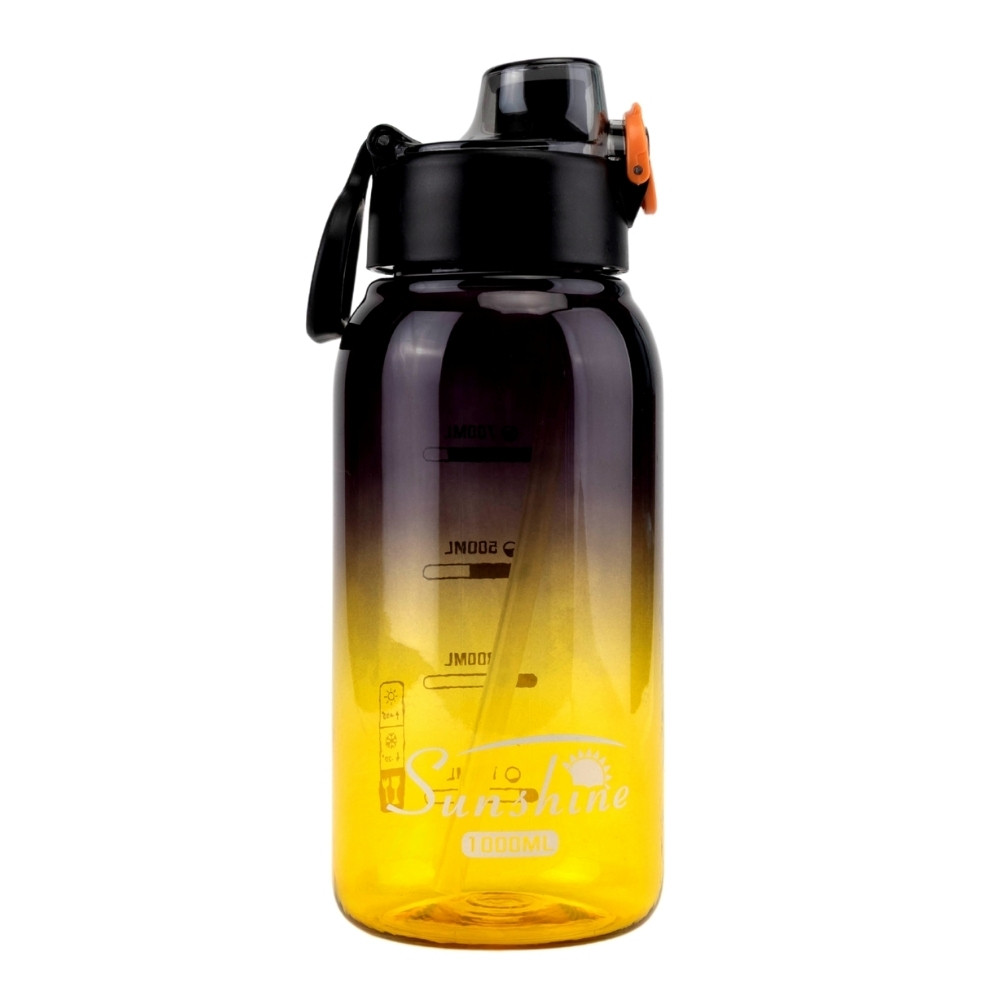 Пляшка для спорту 900 мл 23,5 см 19212-007 жовто-чорний