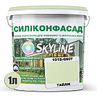 Кольорова Фасадна Силіконова Фарба «Силіконфасад» SkyLine 1015-G60Y Тайлік 1л, фото 3