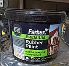 Фарба гумова універсальна Farbex Rubber Paint 6,0кг Чорна RAL9004 матова акрилова еластична прогумована, фото 4