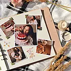 Крафтбук "ДЕРЕВО" 23x23 із темною обкладинкою та бежевими сторінками, фото 3