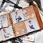 Крафтбук "FAMILY" 23x23 із темною обкладинкою та коричневими сторінками, фото 4