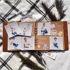 Крафтбук "ДЕРЕВО З ЛИСТЯМ" 23x23 із темною обкладинкою та коричневими сторінками, фото 3