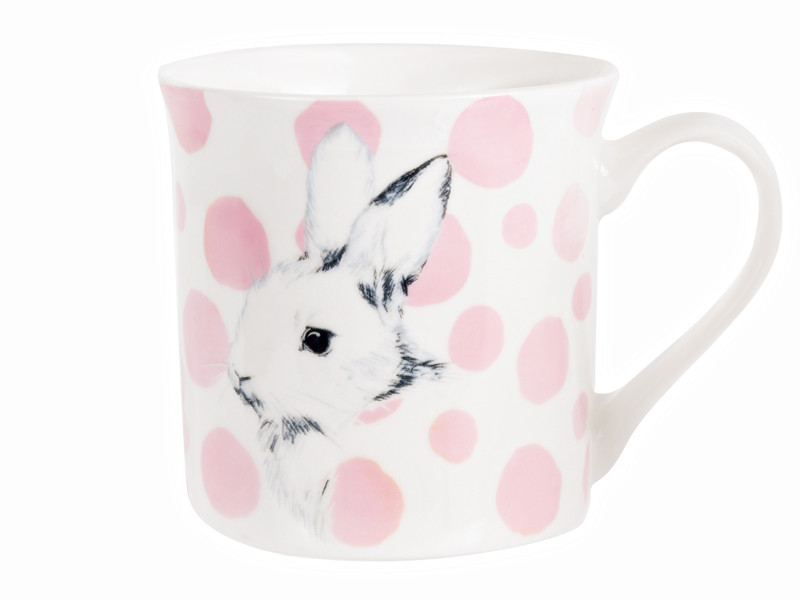 Кружка фарфорова в подарунковій коробці Кролик Великодній 350 мл 1922-018