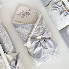 Плед-конверт з ковдрою Колекція №1 Сірий