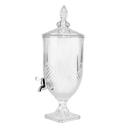 Лимонадниця для напоїв скляна з краном 5 л 52х19 см 9229-007, фото 2