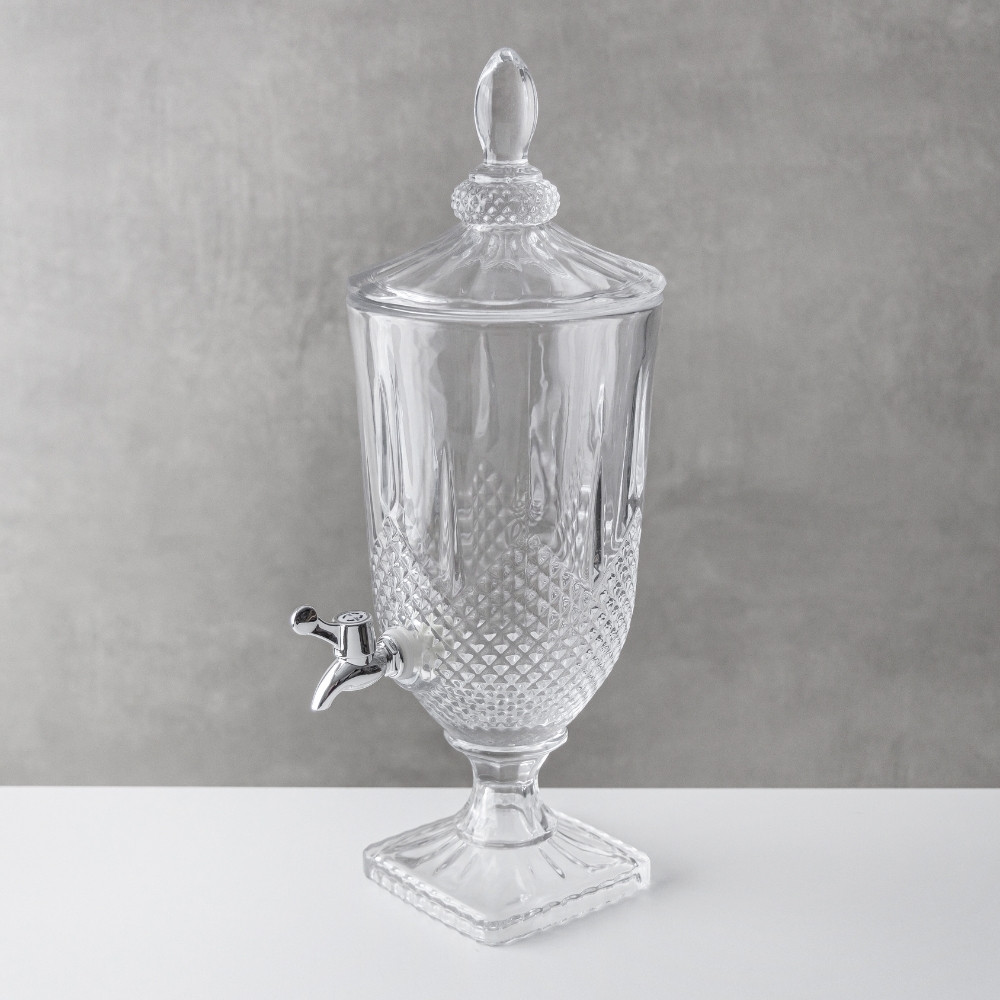 Лимонадниця для напоїв скляна з краном 3 л 47х17 см 9229-004