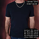 Чоловічий срібний ланцюжок цепочка Бісмарк з ланкою 6 мм 55 см, фото 8