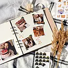 Крафтбук "ДЕРЕВО З ЛИСТЯМ" 23x23 із темною обкладинкою та коричневими сторінками, фото 7