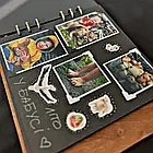 Крафтбук "FAMILY" 23x23 із світлою обкладинкою та чорними сторінками, фото 4
