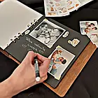 Крафтбук "FAMILY" 23x23 із світлою обкладинкою та коричневими сторінками, фото 5