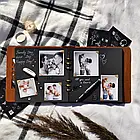 Крафтбук "FAMILY" 23x23 із світлою обкладинкою та чорними сторінками, фото 2