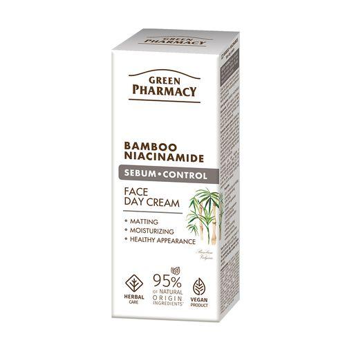 Денний крем для обличчя Green Рharmacy Sebum-control Бамбук і ніацинамід 50 мл